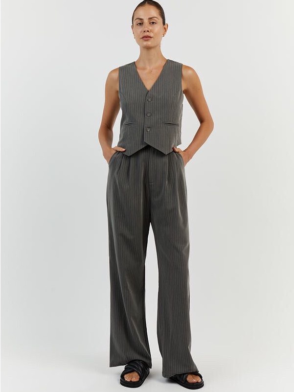 Dissh Pinstripe Vest/Pant Set
